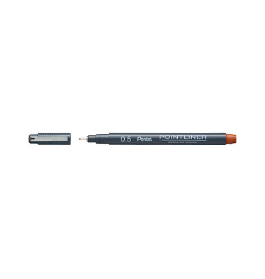 Pentel Pointliner Fineliner orange 0,5 mm