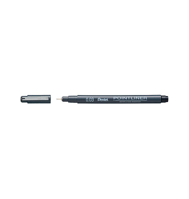 Fineliner Pointliner Calligraphy, S20P-C30A, schwarz (Schreibfarbe: schwarz), 3mm