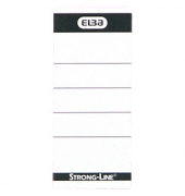 10 ELBA Einsteck-Rückenschilder weiß für 8,0 cm Rückenbreite