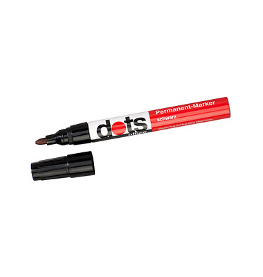 dots Permanentmarker schwarz 1,5 - 3,0 mm