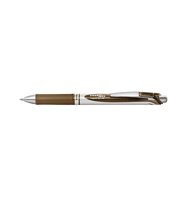 Pentel EnerGel BL 77 Gelschreiber sepiasilber 0,35 mm, Schreibfarbe: sepia