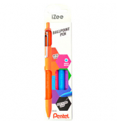 4 Pentel Kugelschreiber iZee BX470 farbsortiert Schreibfarbe farbsortiert