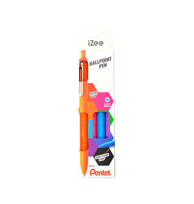 4 Pentel Kugelschreiber iZee BX470 farbsortiert Schreibfarbe farbsortiert