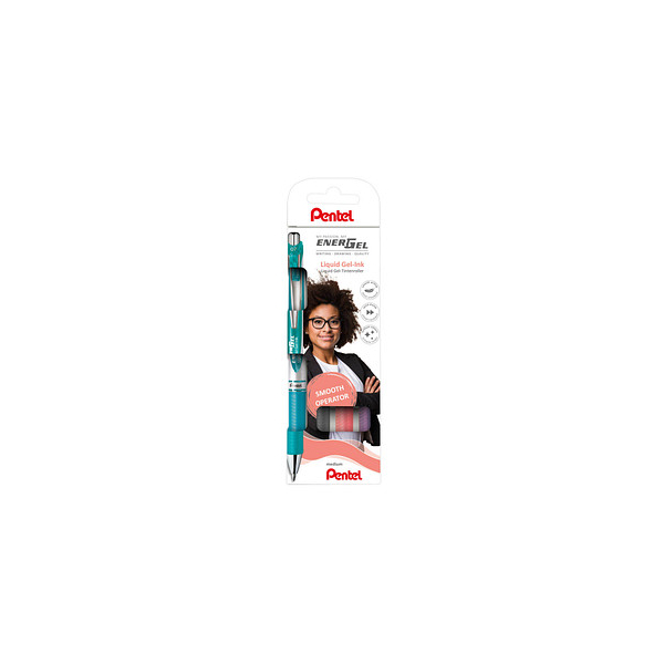 4016284345665 - 4 EnerGel BL 77 Gelschreiber-Set türkis grau rosa lila 035 mm Schreibfarbe farbsortiert 4016284345665 4 Stück 4016284345665 - 4 EnerGel BL 77 Gelschreiber-Set türkis grau rosa lila 035 mm Schreibfarbe farbsortiert 4016284345665 4 Stück