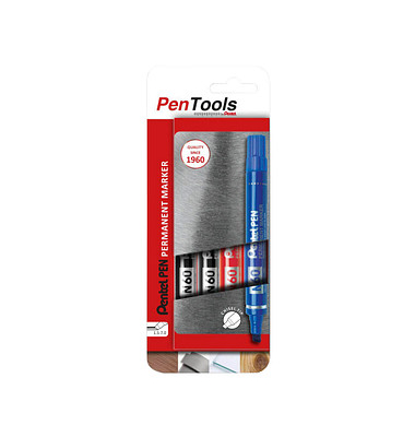Permanentmarker PenTool N50XL-PRO1AEU, N60-PRO4ABCEU, Pack, 3-farbig sortiert, 1,5-7mm Keilspitze
