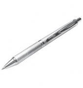 Pentel EnerGel BL407 Gelschreiber silber 0,35 mm, Schreibfarbe: schwarz