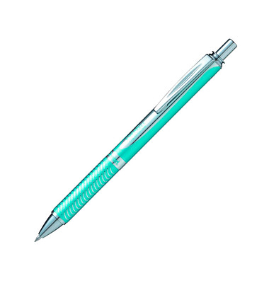 Pentel EnerGel BL407 Gelschreiber türkissilber 0,35 mm, Schreibfarbe: schwarz