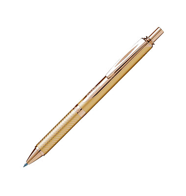 Pentel EnerGel BL407 Gelschreiber goldsilber 0,35 mm, Schreibfarbe: schwarz