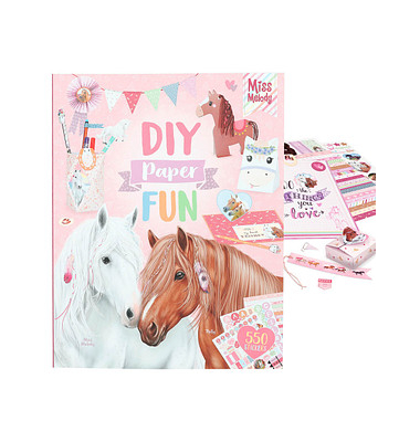 DEPESCHE Bastelset Miss Melody Paper Fun Book mehrfarbig