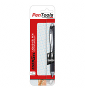 2 Pentel ENERGEL BLP77 Gelschreiber schwarzsilber 0,35 mm, Schreibfarbe: schwarz