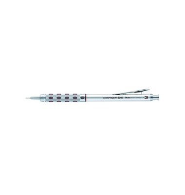 Druckbleistift Graphgear 1000 PG101, PG1013-E, silber/braun, 0,3mm, HB