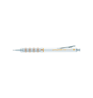 Druckbleistift Graphgear 1000 PG101, PG1019-G, silber/gelb, 0,9mm, HB Druckbleistift Graphgear 1000 PG101, PG1019-G, silber/gelb, 0,9mm, HB