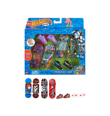 Mattel GAMES Fingerboard Skate & Schuhe 4er mehrfarbig