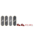Mattel GAMES Fingerboard Skate & Schuhe 4er mehrfarbig