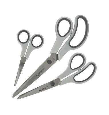 WESTCOTT Papierscheren-Set Easy Grip