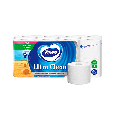 Toilettenpapier Ultra Clean 5527, 4-lagig, weiß, 135 Blatt/Rolle,