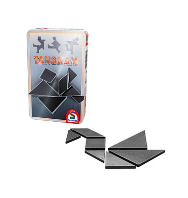 Schmidt MBS Tangram in Metalldose Geschicklichkeitsspiel