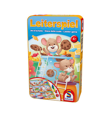 Schmidt MBS Leiterspiel in Metalldose Brettspiel