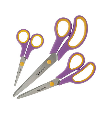WESTCOTT Papierscheren-Set Easy Grip