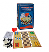 noris Spielesammlung in der Metalldose Spiele-Set