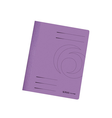10 herlitz Schnellhefter Karton violett DIN A4