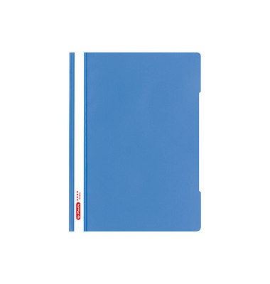 Schnellhefter Quality 50016228, A4, blau, Polypropylen (PP), Vorderdeckel transparent