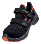 Sicherheitssandalen 68488, S1, SRC, ESD, Unisex, schwarz/orange