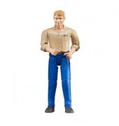 bworld 60006 Mann mit hellem Hauttyp und blauer Hose Spielfigur