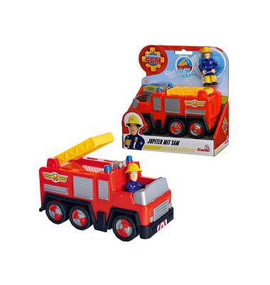 Simba Feuerwehrmann Sam Feuerwehrwagen Jupiter mit Sam Figur 109252505 Spielzeugauto
