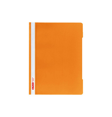 Schnellhefter Quality 11317120, A4, orange, Polypropylen (PP), Vorderdeckel transparent