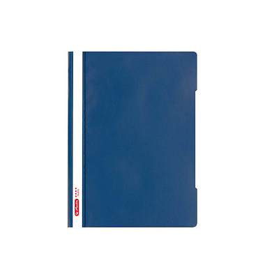 Schnellhefter Quality 11317153, A4, dunkelblau, Polypropylen (PP), Vorderdeckel transparent Schnellhefter Quality 11317153, A4, dunkelblau, Polypropylen (PP), Vorderdeckel transparent