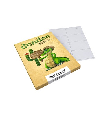 Etiketten D585125, weiß 105x70mm, rechteckig, 