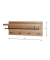 HAKU Möbel Wandgarderobe 37144 eiche Holz 4 Haken 75,0 x 30,0 cm