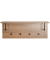 HAKU Möbel Wandgarderobe 37147 eiche Holz 4 Haken 80,0 x 30,0 cm