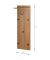 HAKU Möbel Wandgarderobe 37148 eiche Holz 5 Haken 30,0 x 100,0 cm