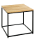Beistelltisch 37334, 45cm (H), 45x45cm (BxT), quadratisch, eiche / schwarz