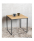 Beistelltisch 37334, 45cm (H), 45x45cm (BxT), quadratisch, eiche / schwarz
