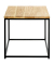 Beistelltisch 37334, 45cm (H), 45x45cm (BxT), quadratisch, eiche / schwarz