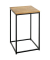 Beistelltisch 37335, 60cm (H), 35x35cm (BxT), quadratisch, eiche / schwarz