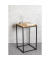 Beistelltisch 37335, 60cm (H), 35x35cm (BxT), quadratisch, eiche / schwarz