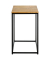 Beistelltisch 37335, 60cm (H), 35x35cm (BxT), quadratisch, eiche / schwarz