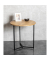 Beistelltisch 37336, 52cm (H), 50x50cm (BxT), rund, eiche / schwarz
