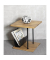 Beistelltisch 37339, 45cm (H), 45x45cm (BxT), quadratisch, eiche / schwarz