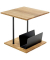 Beistelltisch 37339, 45cm (H), 45x45cm (BxT), quadratisch, eiche / schwarz