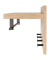 HAKU Möbel Wandgarderobe 37444 eiche Holz 4 Haken 75,0 x 30,0 cm