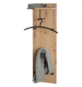 Wandgarderobe 37448 eiche Holz 5 Haken 30,0 x 100,0 cm