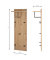 HAKU Möbel Wandgarderobe 37448 eiche Holz 5 Haken 30,0 x 100,0 cm