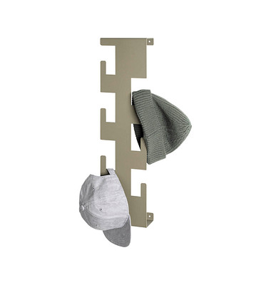 HAKU Möbel Wandgarderobe 47006 grün Metall 6 Haken 15,0 x 60,0 cm