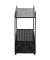Beistelltisch 47521, 58cm (H), 41x25cm (BxT), rechteckig, schwarz / schwarz
