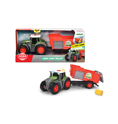 DICKIE Fendt Traktor mit Anhänger 203734001 Spielzeugauto
